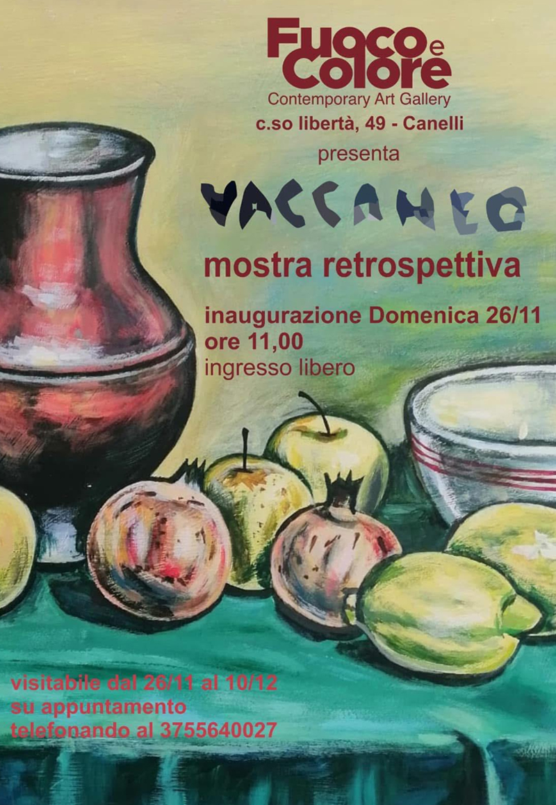 Mostra personale retrospettiva Vaccaneo